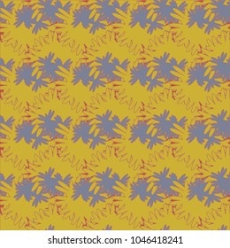 Autumn colored seamless pattern with leaves for texture or background.