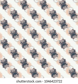 Autumn colored seamless pattern with leaves for texture or background.