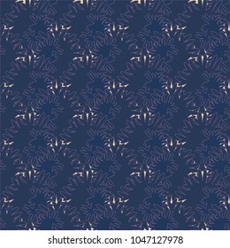 Autumn colored seamless pattern with leaves for texture or background.