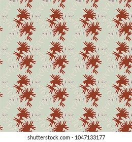 Autumn colored seamless pattern with leaves for texture or background.