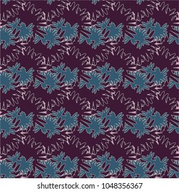 Autumn colored seamless pattern with leaves for texture or background.