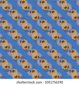 Autumn colored seamless pattern with leaves for texture or background.