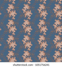 Autumn colored seamless pattern with leaves for texture or background.