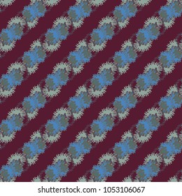 Autumn colored seamless pattern with leaves for texture or background.