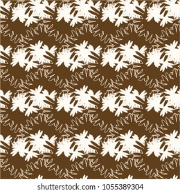 Autumn colored seamless pattern with leaves for texture or background.