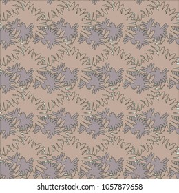 Autumn colored seamless pattern with leaves for texture or background.