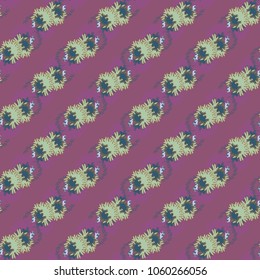 Autumn colored seamless pattern with leaves for texture or background.