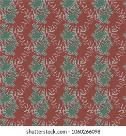 Autumn colored seamless pattern with leaves for texture or background.