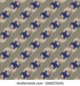 Autumn colored seamless pattern with leaves for texture or background.