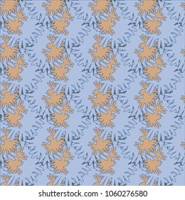 Autumn colored seamless pattern with leaves for texture or background.