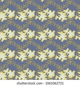 Autumn colored seamless pattern with leaves for texture or background.