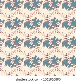 Autumn colored seamless pattern with leaves for texture or background.