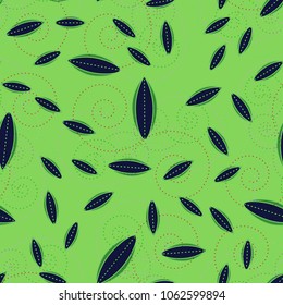 Autumn colored seamless pattern with leaves for texture or background.