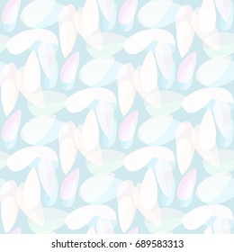 Autumn colored seamless pattern with leaves for texture or background.