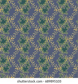 Autumn colored seamless pattern with leaves for texture or background.