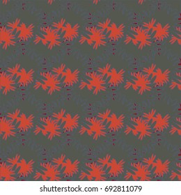 Autumn colored seamless pattern with leaves for texture or background.