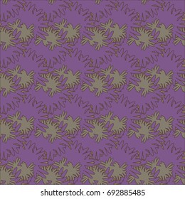 Autumn colored seamless pattern with leaves for texture or background.