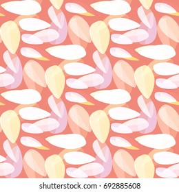Autumn colored seamless pattern with leaves for texture or background.