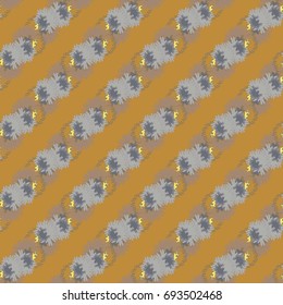 Autumn colored seamless pattern with leaves for texture or background.