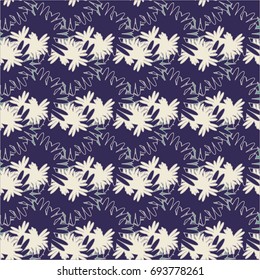 Autumn colored seamless pattern with leaves for texture or background.
