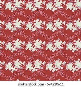 Autumn colored seamless pattern with leaves for texture or background.