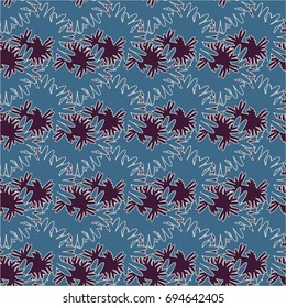 Autumn colored seamless pattern with leaves for texture or background.
