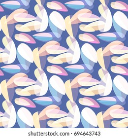 Autumn colored seamless pattern with leaves for texture or background.