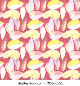 Autumn colored seamless pattern with leaves for texture or background.