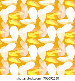 Autumn colored seamless pattern with leaves for texture or background.