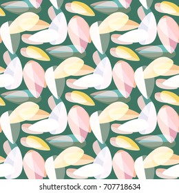 Autumn colored seamless pattern with leaves for texture or background.