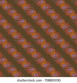 Autumn colored seamless pattern with leaves for texture or background.