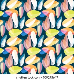 Autumn colored seamless pattern with leaves for texture or background.