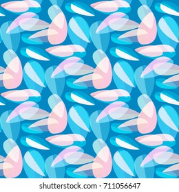 Autumn colored seamless pattern with leaves for texture or background.