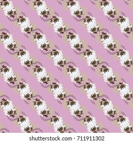 Autumn colored seamless pattern with leaves for texture or background.