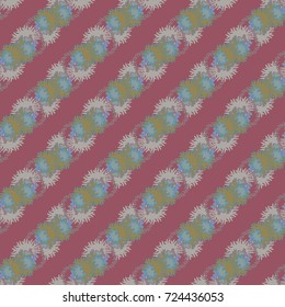 Autumn colored seamless pattern with leaves for texture or background.
