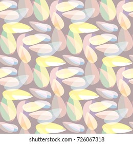 Autumn colored seamless pattern with leaves for texture or background.