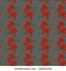 Autumn colored seamless pattern with leaves for texture or background.