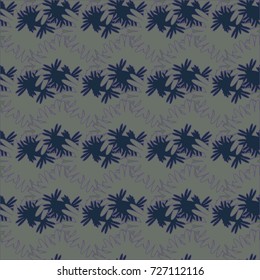Autumn colored seamless pattern with leaves for texture or background.