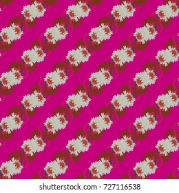 Autumn colored seamless pattern with leaves for texture or background.