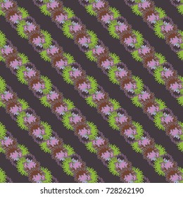 Autumn colored seamless pattern with leaves for texture or background.