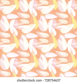 Autumn colored seamless pattern with leaves for texture or background.