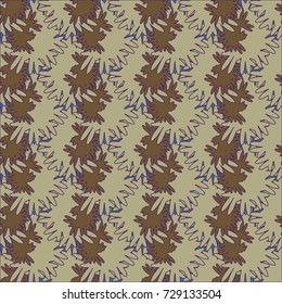 Autumn colored seamless pattern with leaves for texture or background.