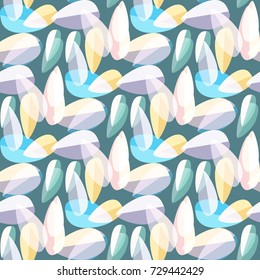 Autumn colored seamless pattern with leaves for texture or background.