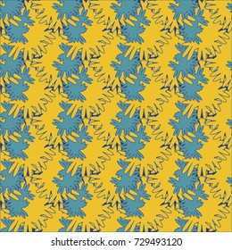 Autumn colored seamless pattern with leaves for texture or background.