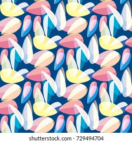 Autumn colored seamless pattern with leaves for texture or background.