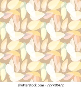 Autumn colored seamless pattern with leaves for texture or background.