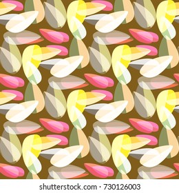 Autumn colored seamless pattern with leaves for texture or background.