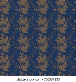 Autumn colored seamless pattern with leaves for texture or background.