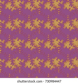 Autumn colored seamless pattern with leaves for texture or background.