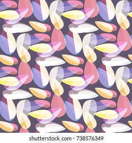Autumn colored seamless pattern with leaves for texture or background.
